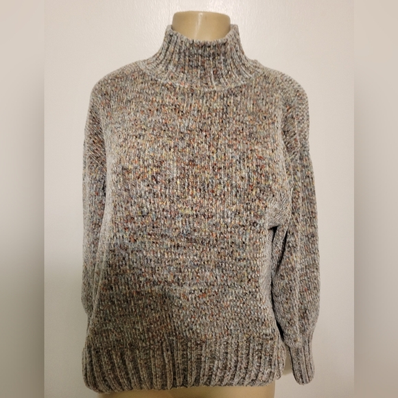 Cynthia Rowley Multicolor Knit Turtleneck Sweater MEDIUM - Picture 1 of 4